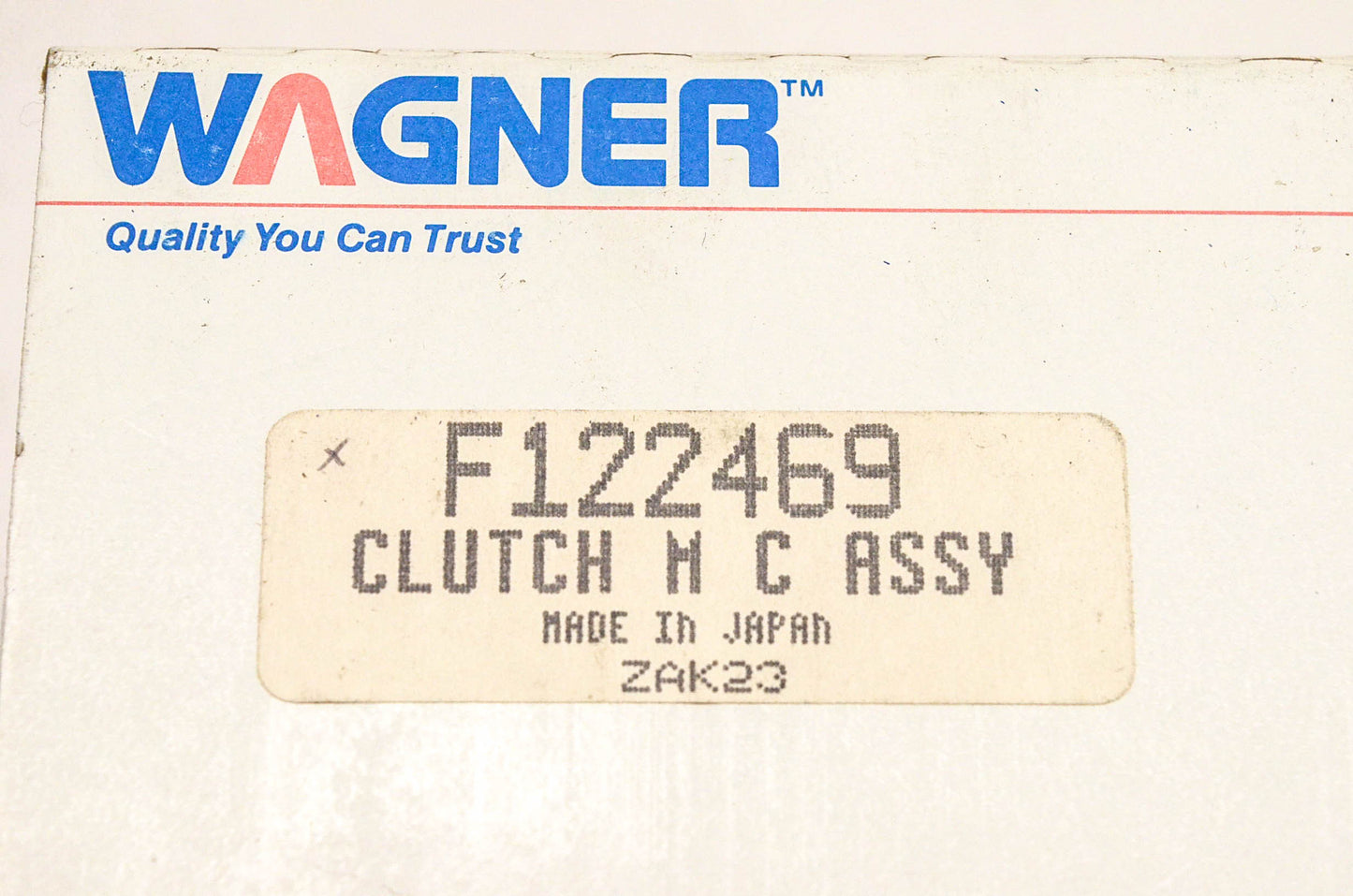 Wagner F122469 Clutch Master Cylinder Assembly NOS