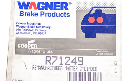 Wagner R71249, 29925 Remanufactured Master Cylinder Assembly NOS