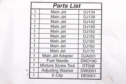 DynoJet 408058, Q121 ATV Jet Kit NOS