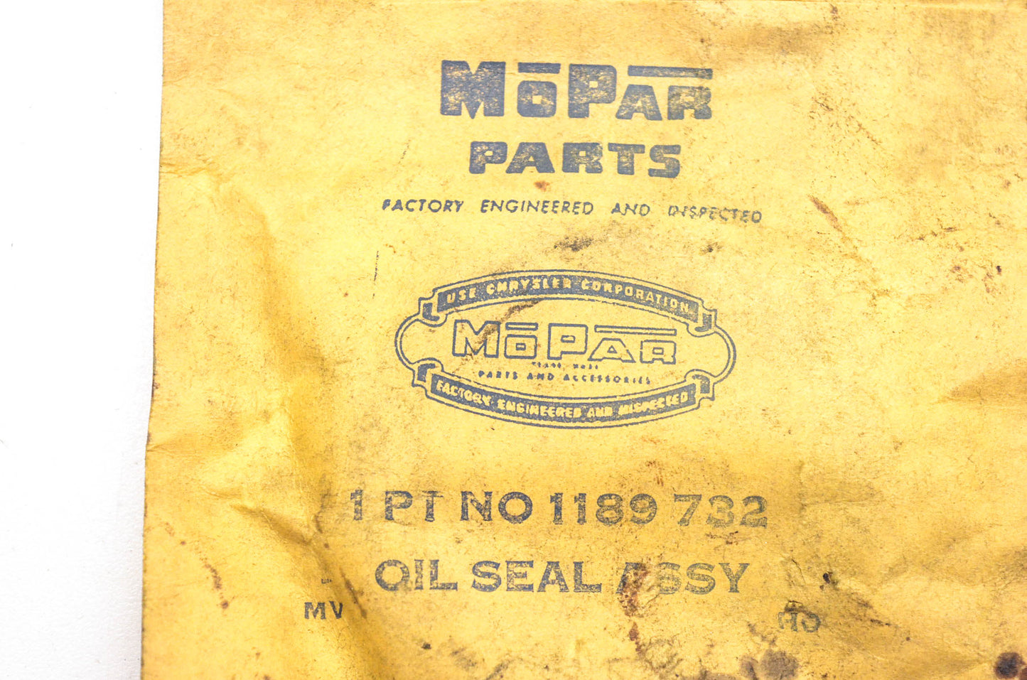 Mopar 1189732, 50183 Oil Seal NOS