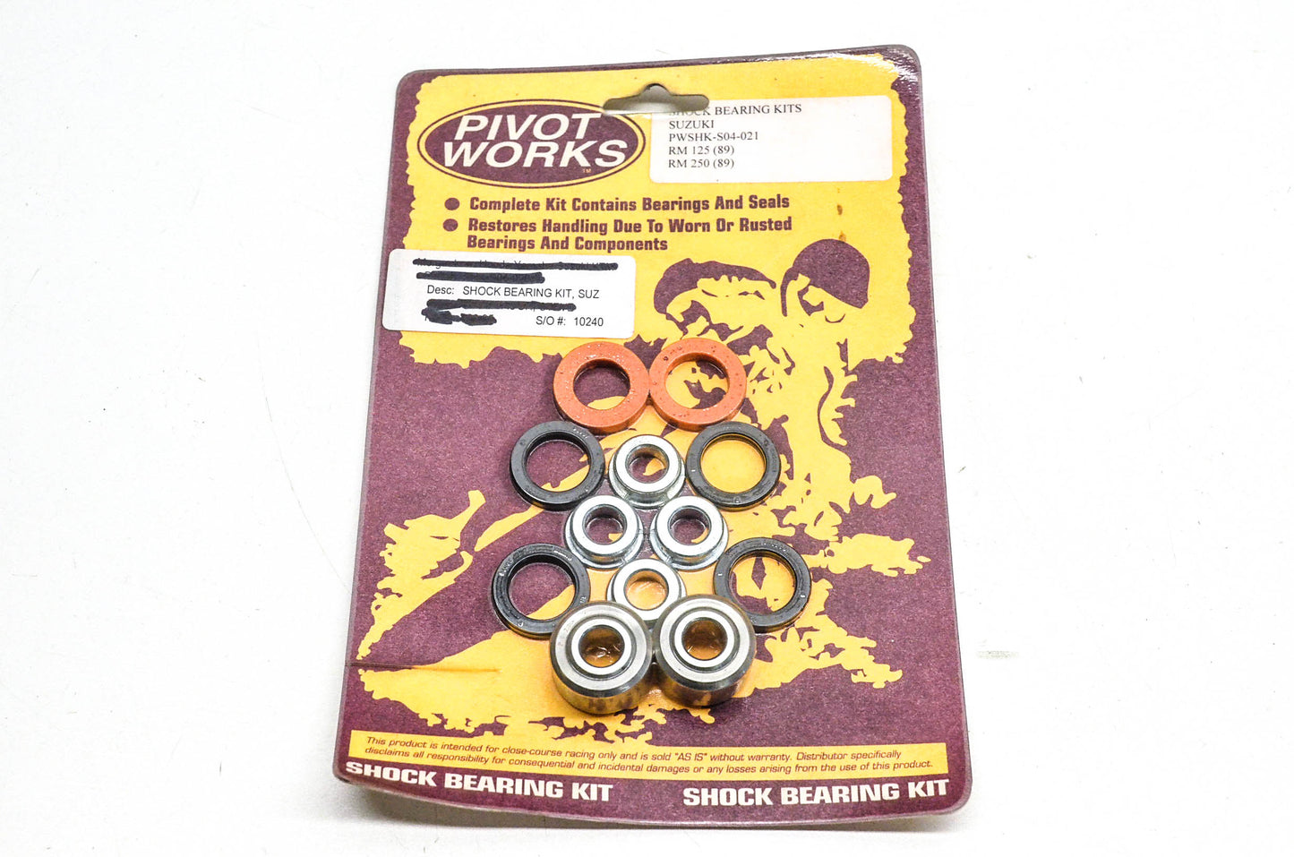 Pivot Works PWSHK-S04-021, SHKS04020 Shock Bearing Kit NOS