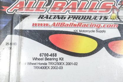 All Balls 6700-458, 25-1083 Wheel Bearing Kit NOS