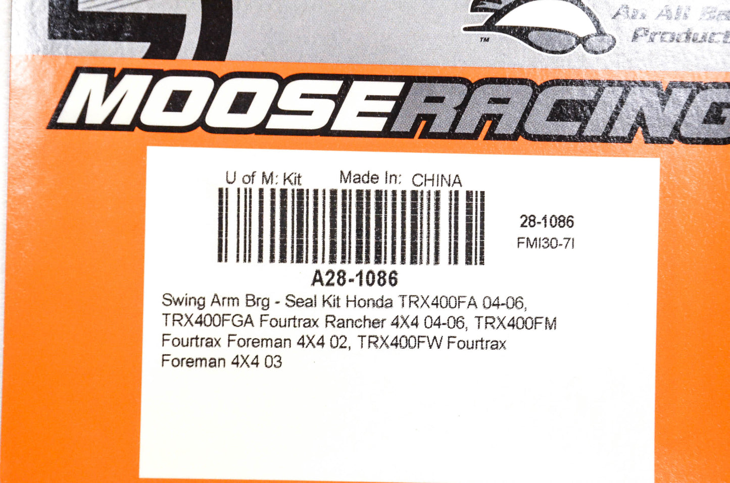 Moose Racing A28-1086, 28-1086 Swingarm Bearing Kit NOS