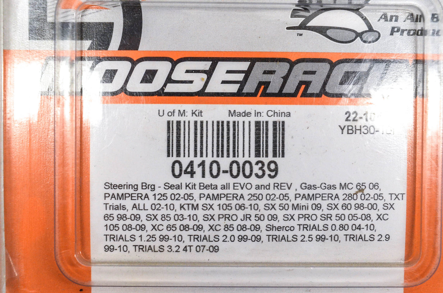 Moose Racing 0410-0039, 22-1047 Steering Bearing Seal Kit NOS