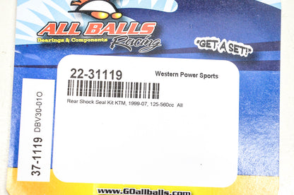All Balls 22-31119, 37-1119 Rear Shock Seal Kit NOS