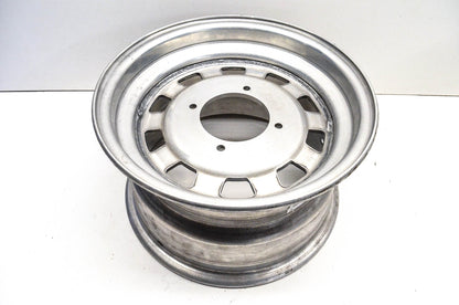 Aftermarket 7x12 Deep Offset 4 Bolt Silver Rear Wheel Rim