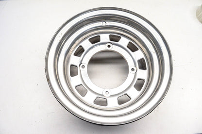 Aftermarket 7x12 Shallow Offset 4 Bolt Silver Rear Wheel Rim