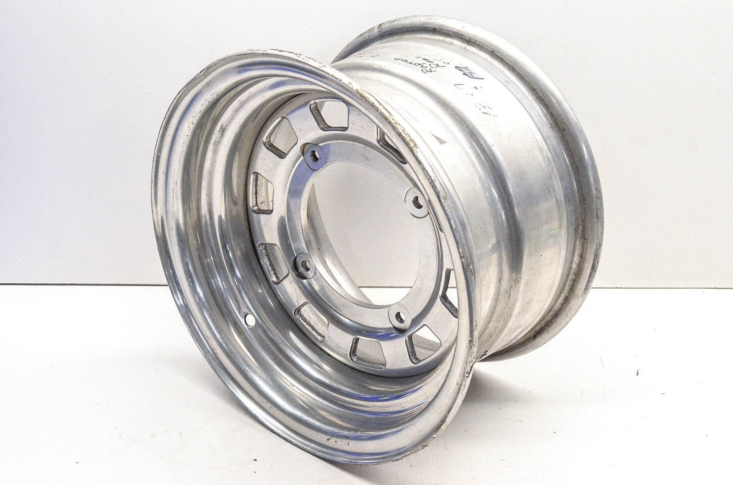 Aftermarket 7x12 Shallow Offset 4 Bolt Silver Rear Wheel Rim