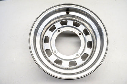 Aftermarket 7x12 Shallow Offset 4 Bolt Silver Front Wheel Rim