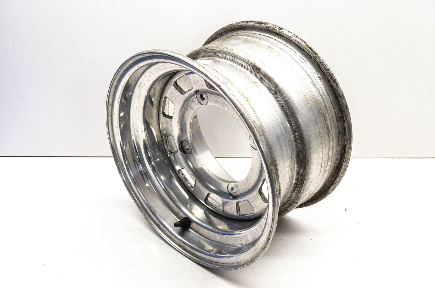 Aftermarket 7x12 Shallow Offset 4 Bolt Silver Front Wheel Rim