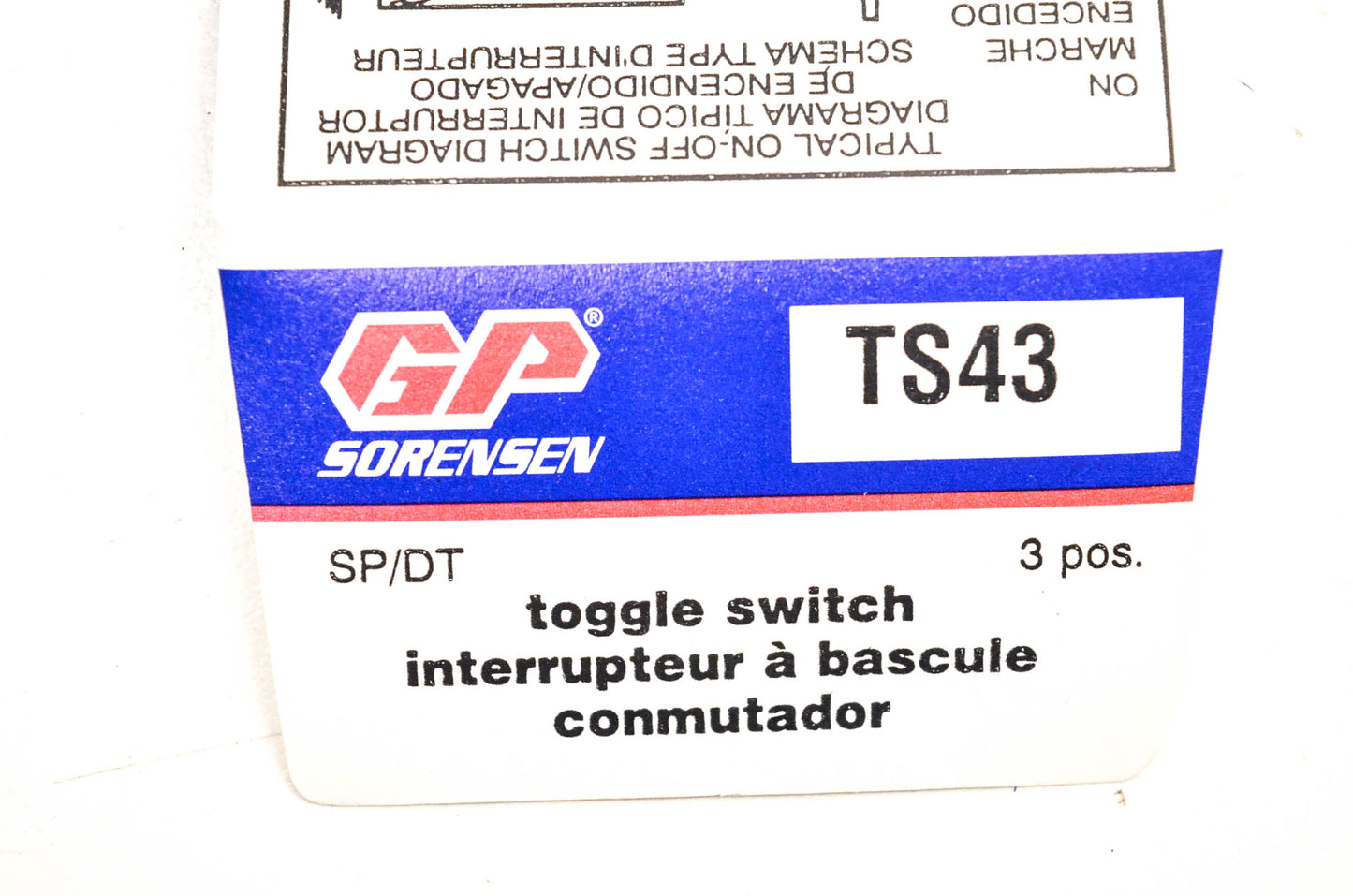 GP Sorensen TS43 Toggle Switch Kit NOS