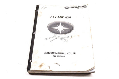 OEM Polaris 9915083 ATV And 6x6 Service Manual Vol.3