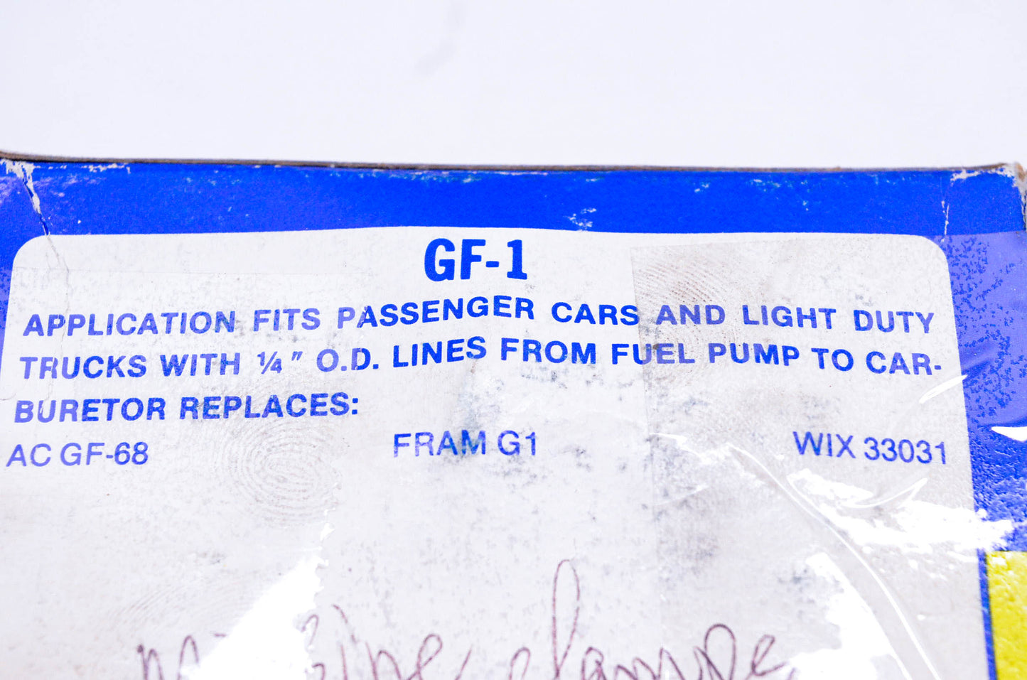 Hastings GF1 Fuel Filter NOS