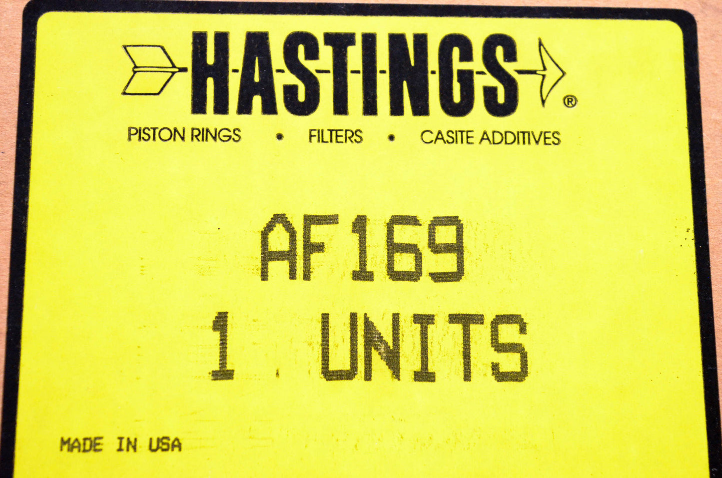 Hastings AF169 Air Filter NOS