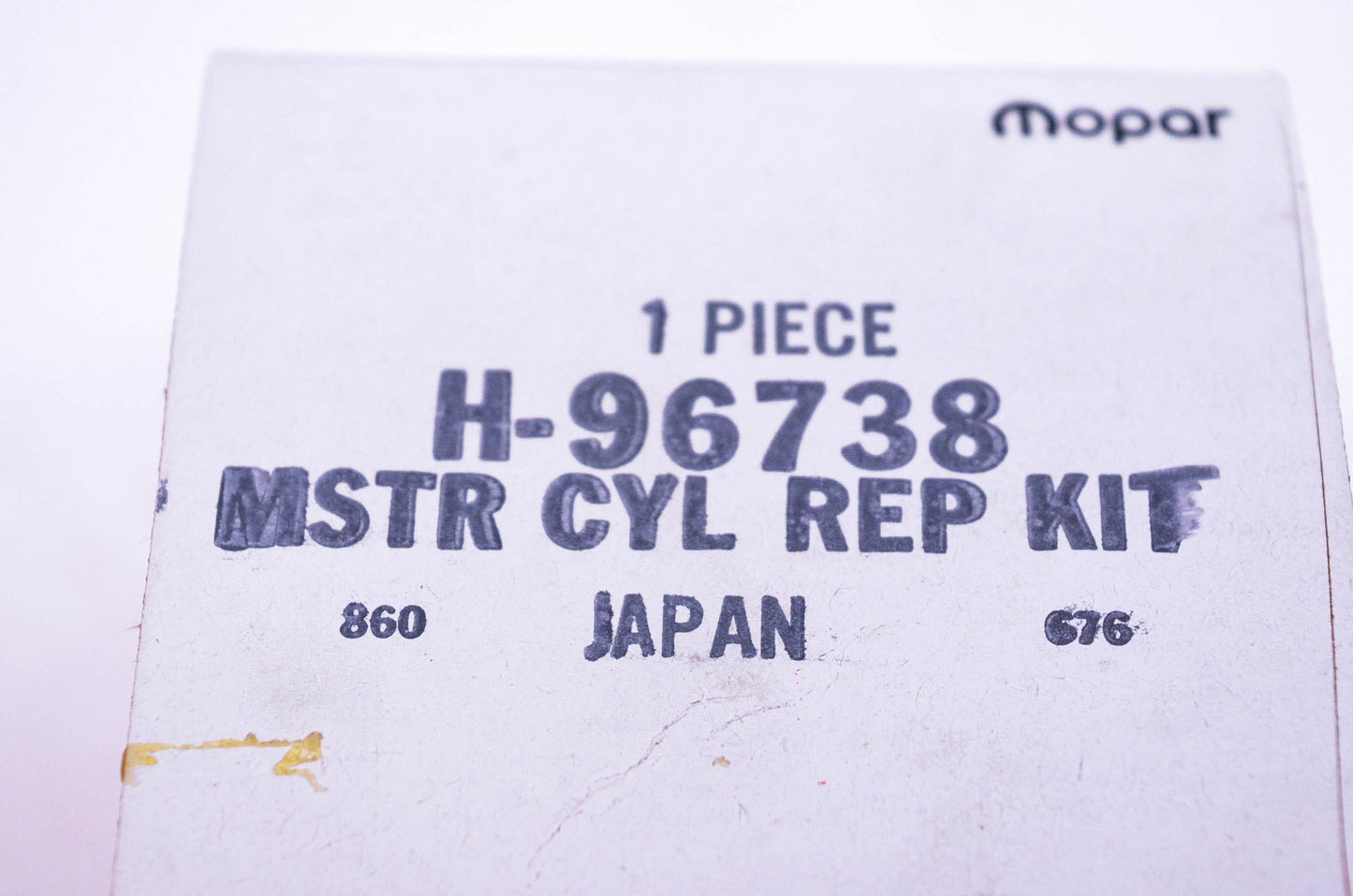 Mopar H96738, H-96738 Master Cylinder Repair Kit NOS