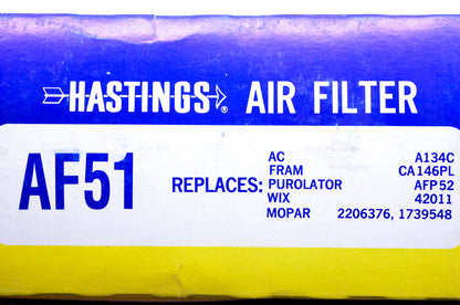 Hastings AF51 Air Filter NOS
