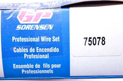 GP Sorensen 75078 Spark Plug Wire Kit NOS