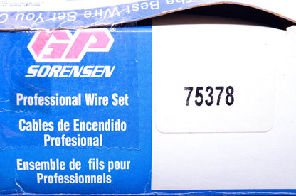 GP Sorensen 75378 Spark Plug Wire Kit NOS