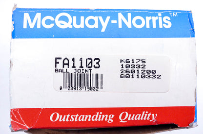 McQuay-Norris FA1103, K6175, 10332 Ball Joint Kit NOS