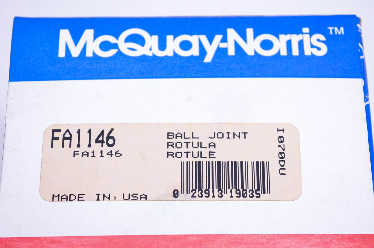 McQuay-Norris FA1146 Ball Joint Kit NOS