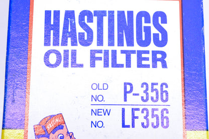 Hastings P-356, LF356 Oil Filter NOS