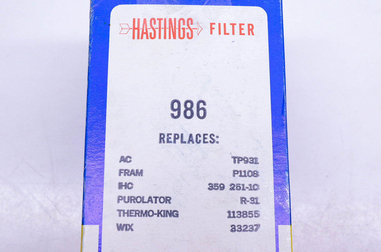 Hastings 986, FF986 Fuel Filter NOS