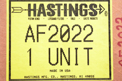 Hastings AF2022, AF-2022 Air Filter Kit NOS