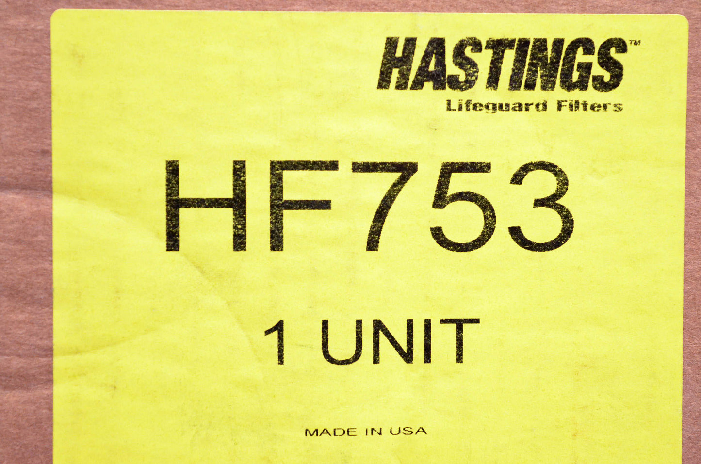 Hastings HF753, HF-753 Hydraulic Filter NOS