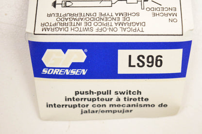 GP Sorensen LS96 Push Pull Switch NOS
