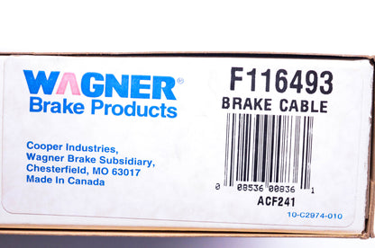 Wagner F116493 Brake Cable NOS