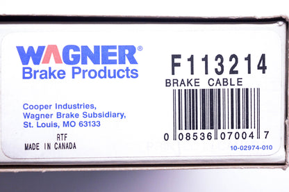 Wagner F113214 Brake Cable NOS
