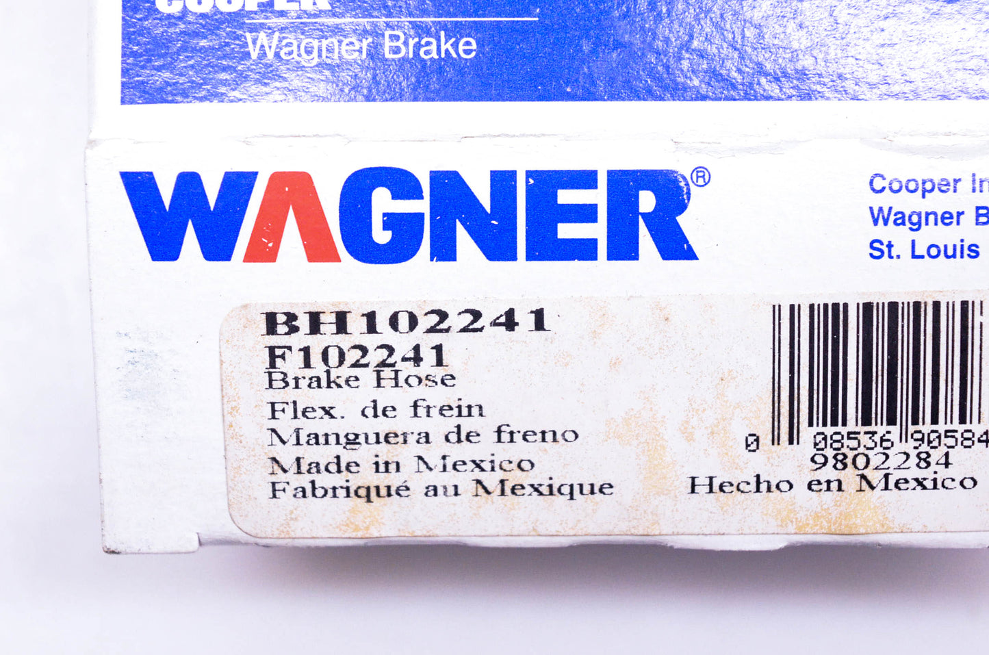 Wagner F102241, BH102241 Brake Hose NOS