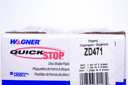 Wagner ZD471 Disc Brake Pad Kit NOS
