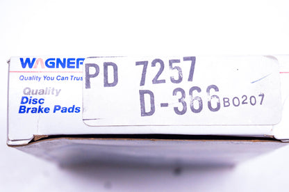 Wagner PD7257 D-366 Disc Brake Pad Kit NOS