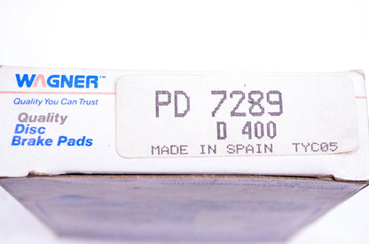 Wagner PD7289 D-400 Disc Brake Pad Kit NOS