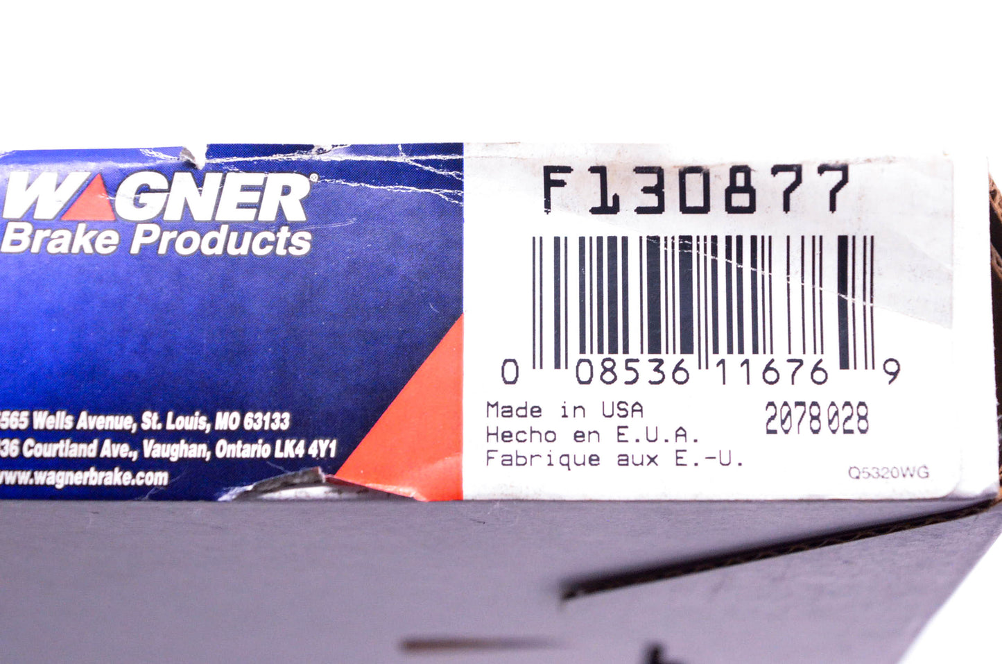Wagner F130877 Brake Cable NOS