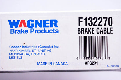 Wagner F132270 Brake Cable NOS