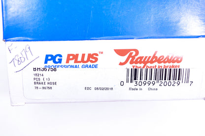 Raybestos BH36758, 78-36758, F78079 Brake Hose NOS