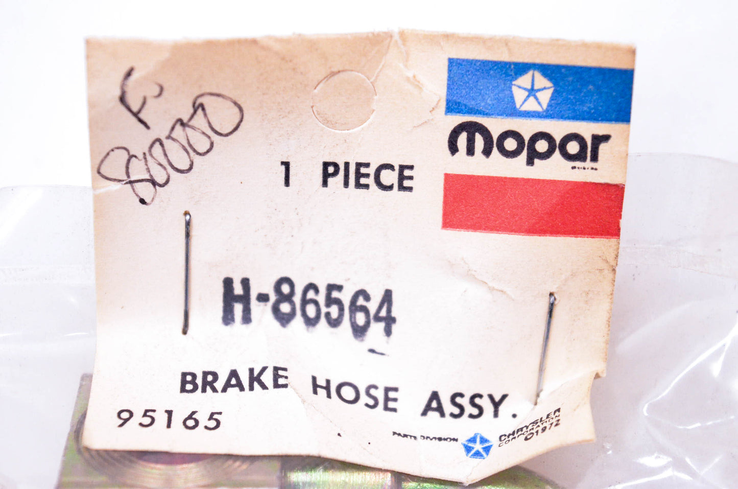 Mopar H86564, H-86564, F80000 Brake Hose NOS