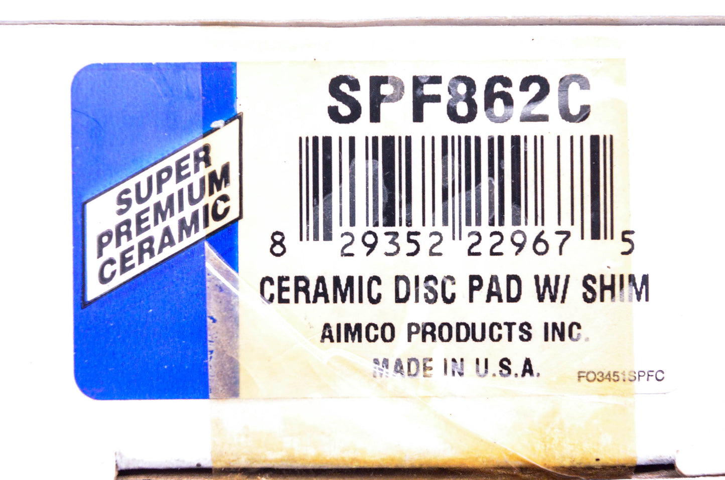 Aimco SPF862C Disc Brake Pad Kit NOS