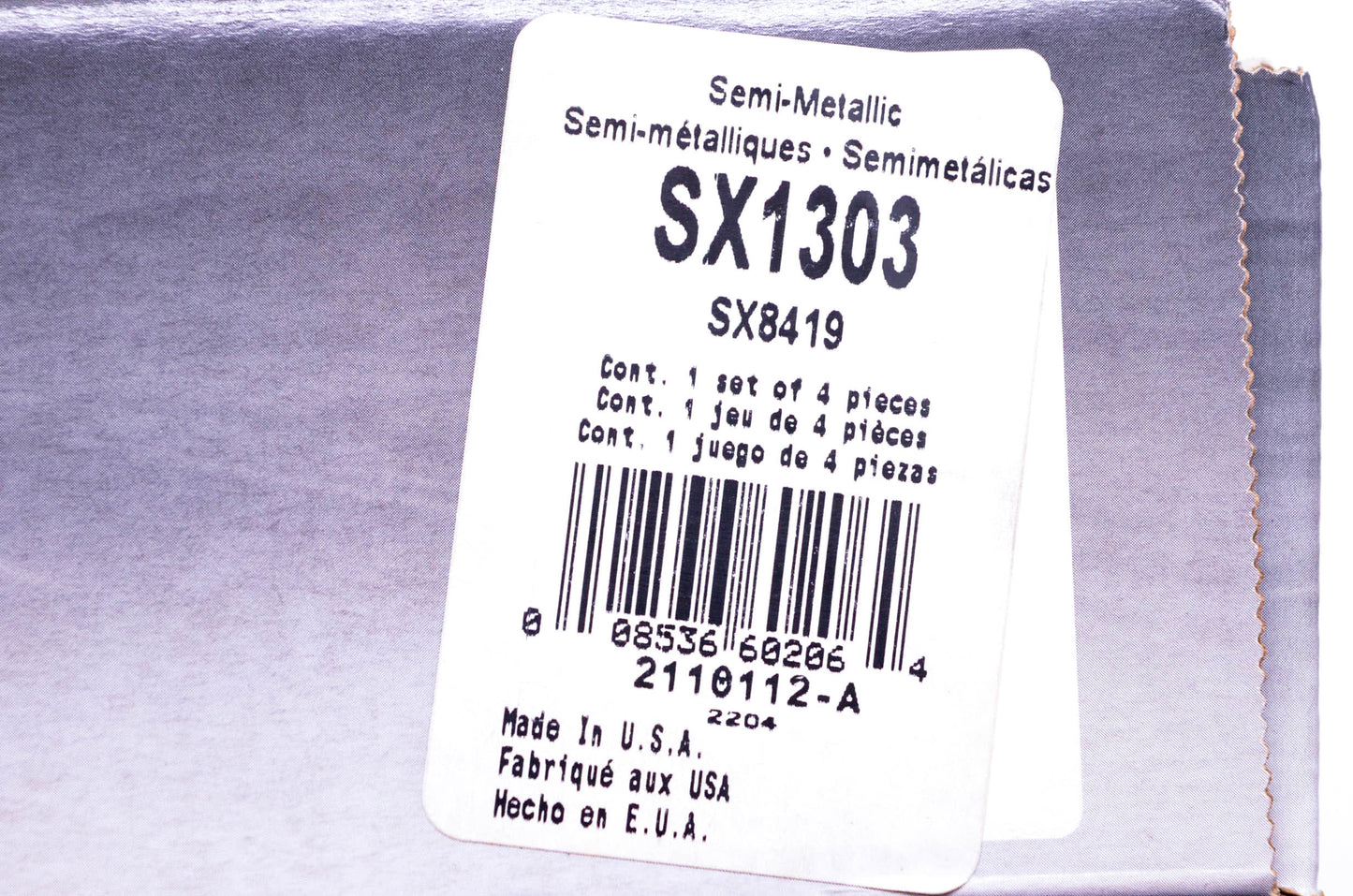 Wagner SX1303, SX8419 Disc Brake Pad Kit NOS