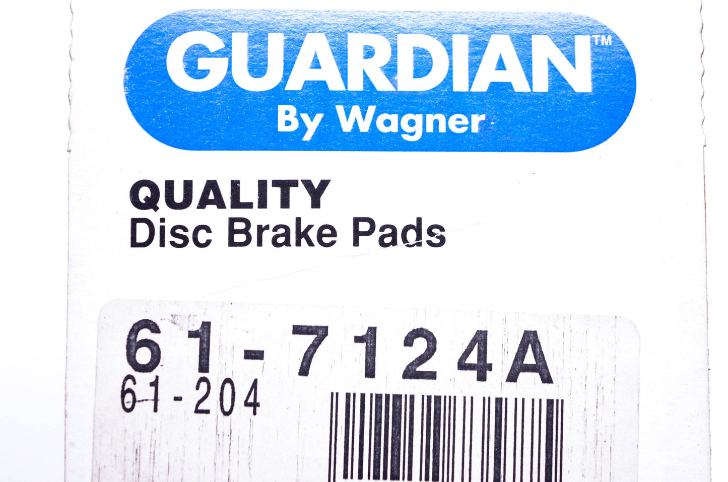 Wagner 61-7124A, 61-204 Disc Brake Pad Kit NOS