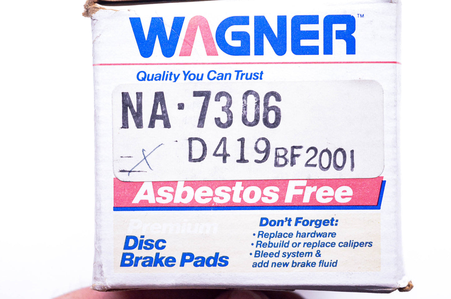 Wagner NA-7306 D-419 Disc Brake Pad Kit NOS