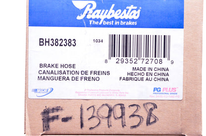 Raybestos BH382383, F139938 Brake Hose NOS