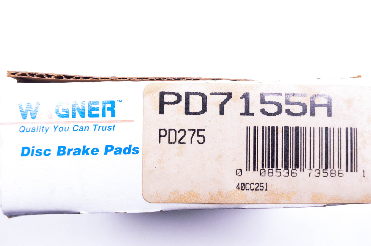 Wagner PD7155A, PD275 Disc Brake Pad Kit NOS