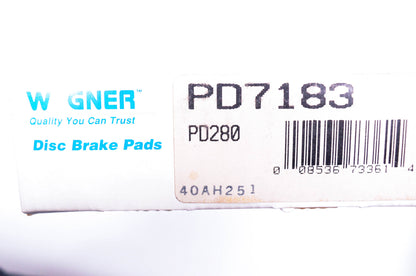 Wagner PD7183, PD280 Disc Brake Pad Kit NOS