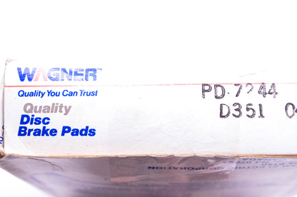 Wagner PD-7244 D-351 Disc Brake Pad Kit NOS