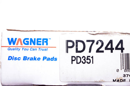 Wagner PD7244, PD351 Disc Brake Pad Kit NOS