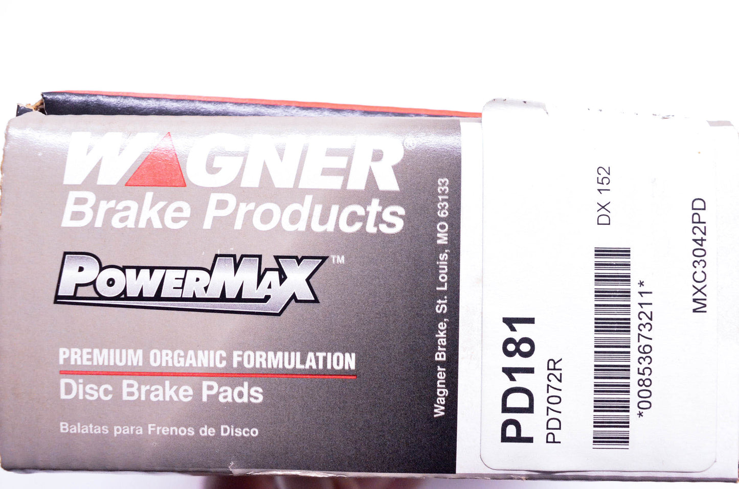 Wagner PD7072R, PD181 Disc Brake Pad Kit NOS