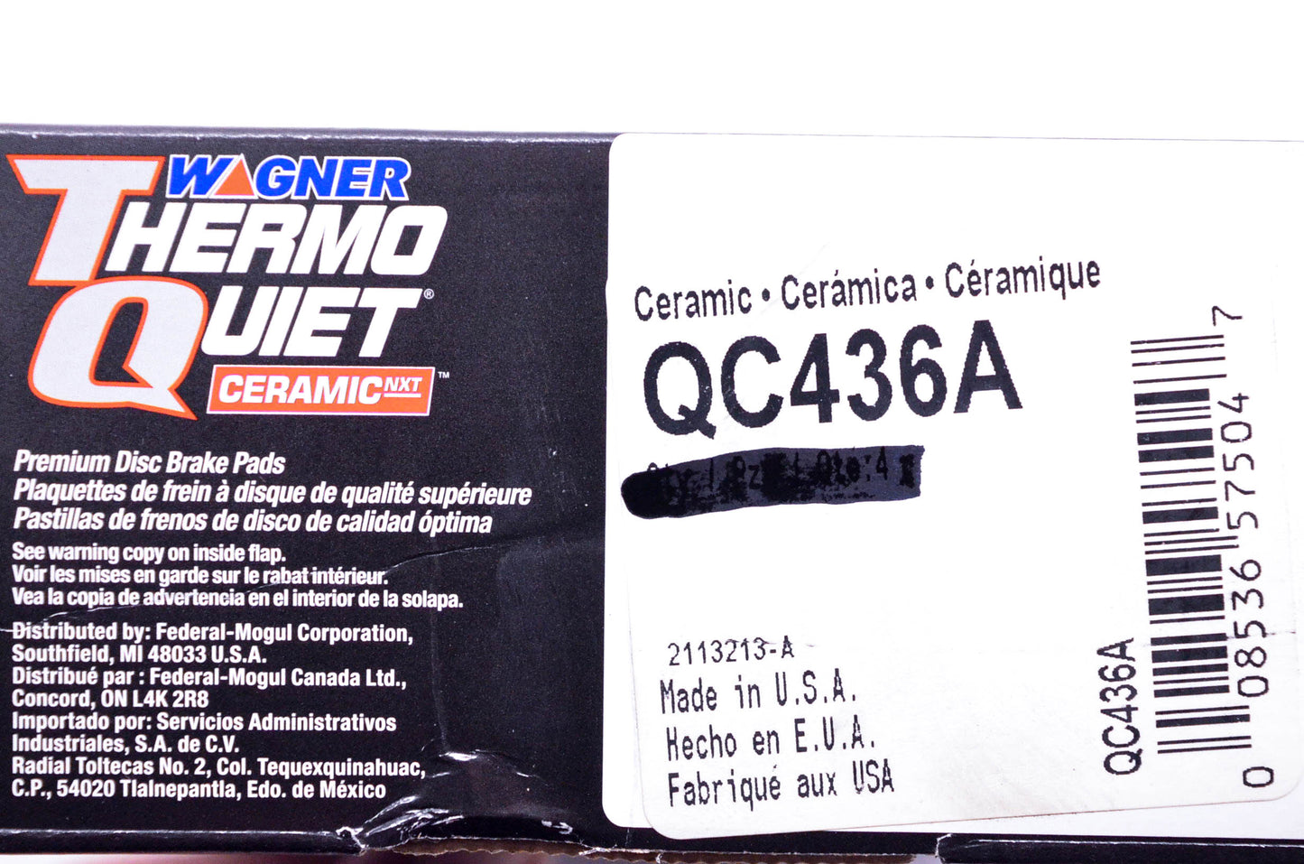 Wagner QC436A Disc Brake Pad Kit NOS